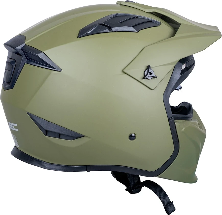 Atverčiamas motociklininko šalmas W-TEC Badalone Army