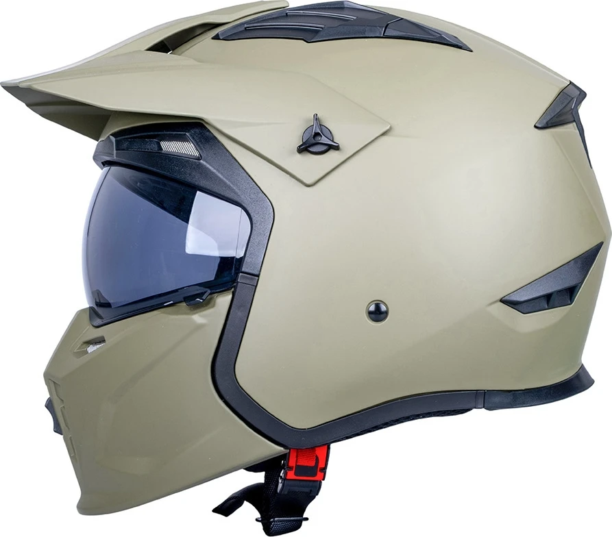 Atverčiamas motociklininko šalmas W-TEC Badalone Army