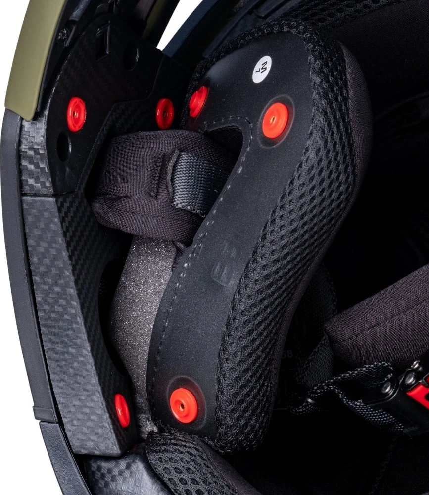 Atverčiamas motociklininko šalmas W-TEC Badalone Army
