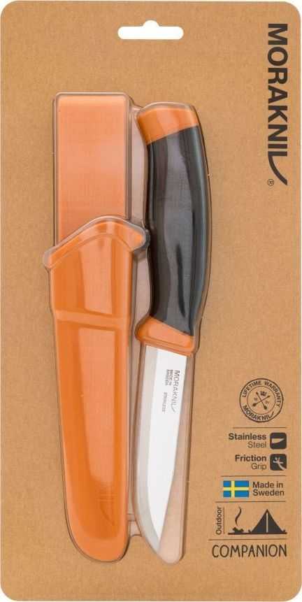 Peilis Morakniv Companion, nerūdijantis plienas, tamsiai oranžinis