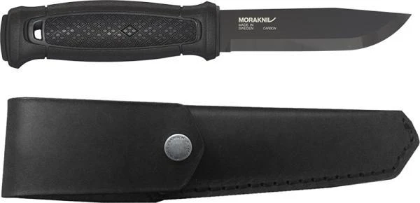 Morakniv Garberg Juodas Carbon peilis su odiniu dėklu