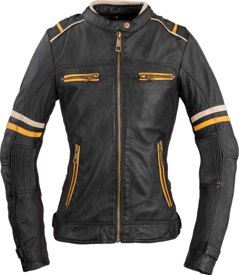 Moteriška odinė motociklininko striukė W-TEC Traction Lady