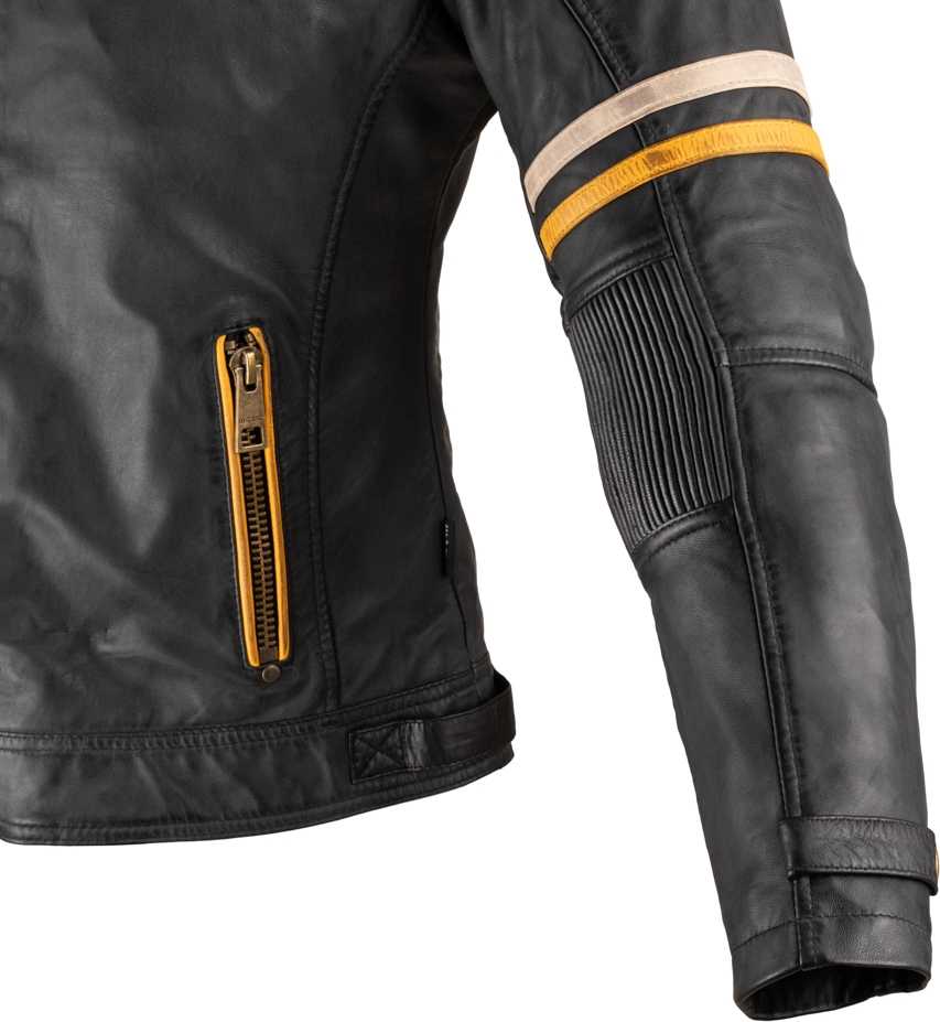 Moteriška odinė motociklininko striukė W-TEC Traction Lady