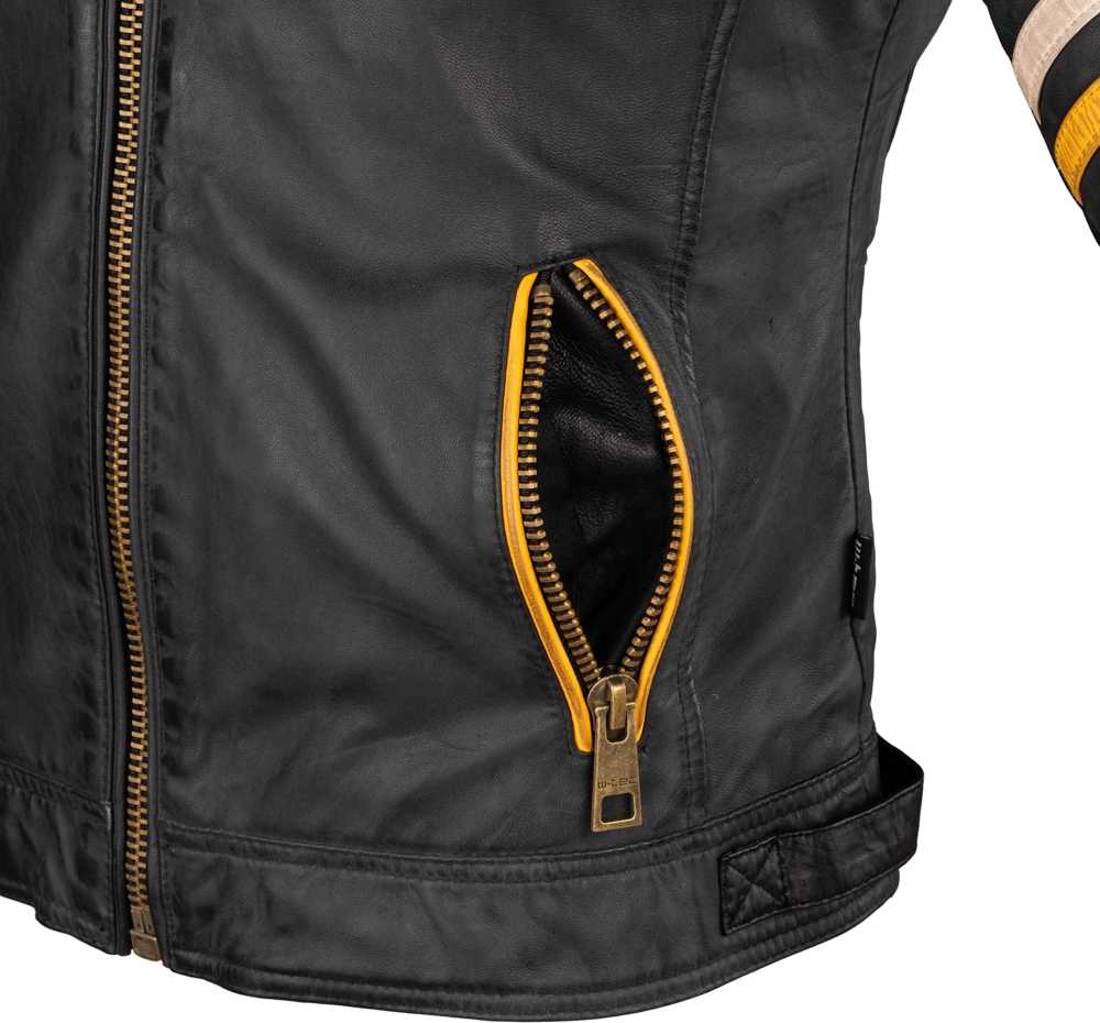 Moteriška odinė motociklininko striukė W-TEC Traction Lady
