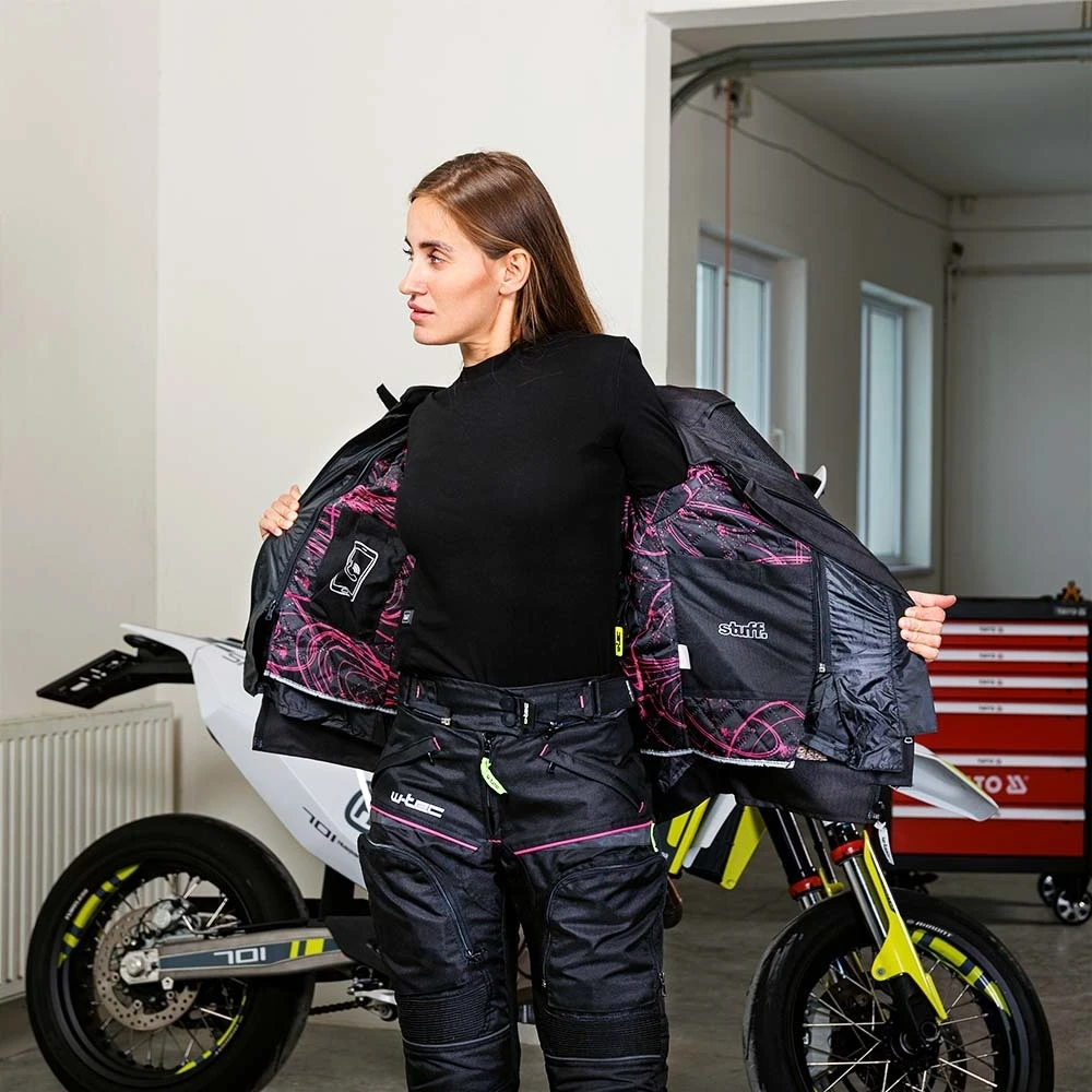 Moteriška motociklininkų striukė W-TEC Progair Lady