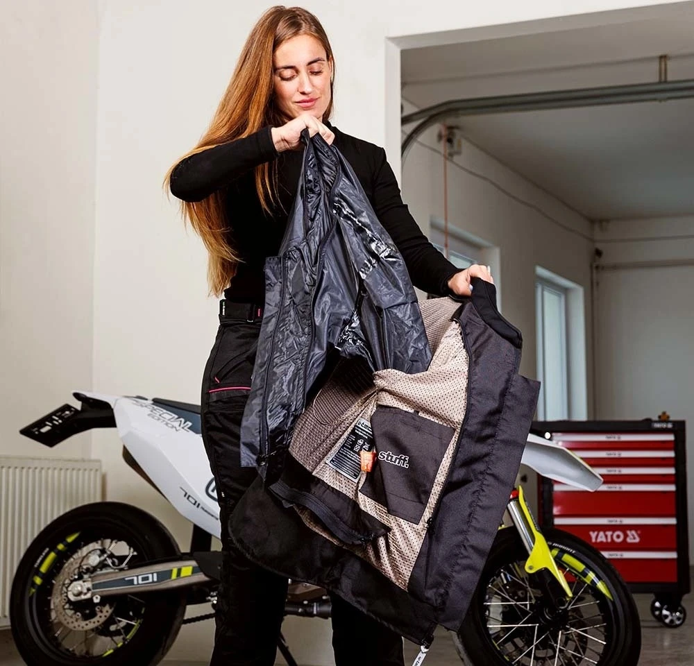 Moteriška motociklininkų striukė W-TEC Progair Lady
