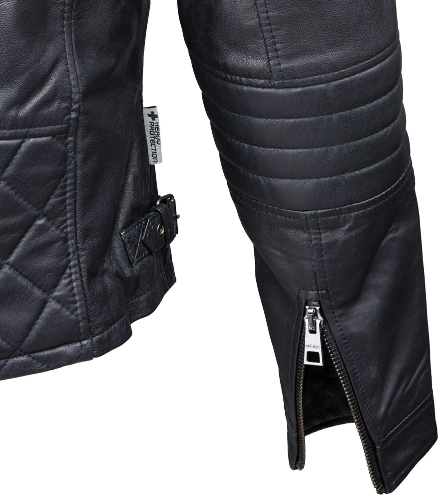 Moteriškas odinis švarkas W-TEC Strass