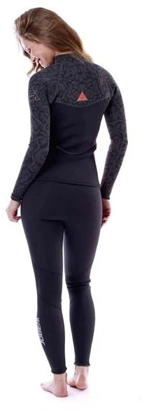 Hidrokostiumas Jobe Porto Long John 2 mm moteriškas Fury Raudona