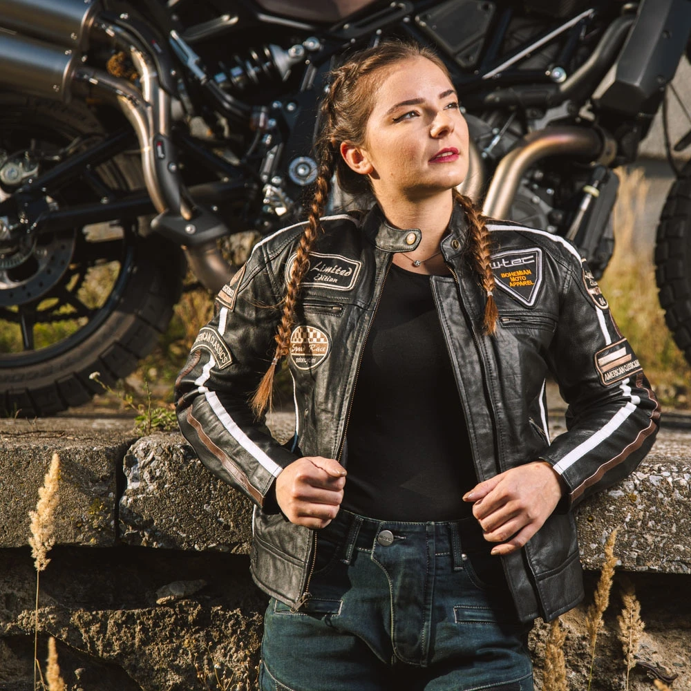Moteriški moto džinsai W-TEC Bolftyna