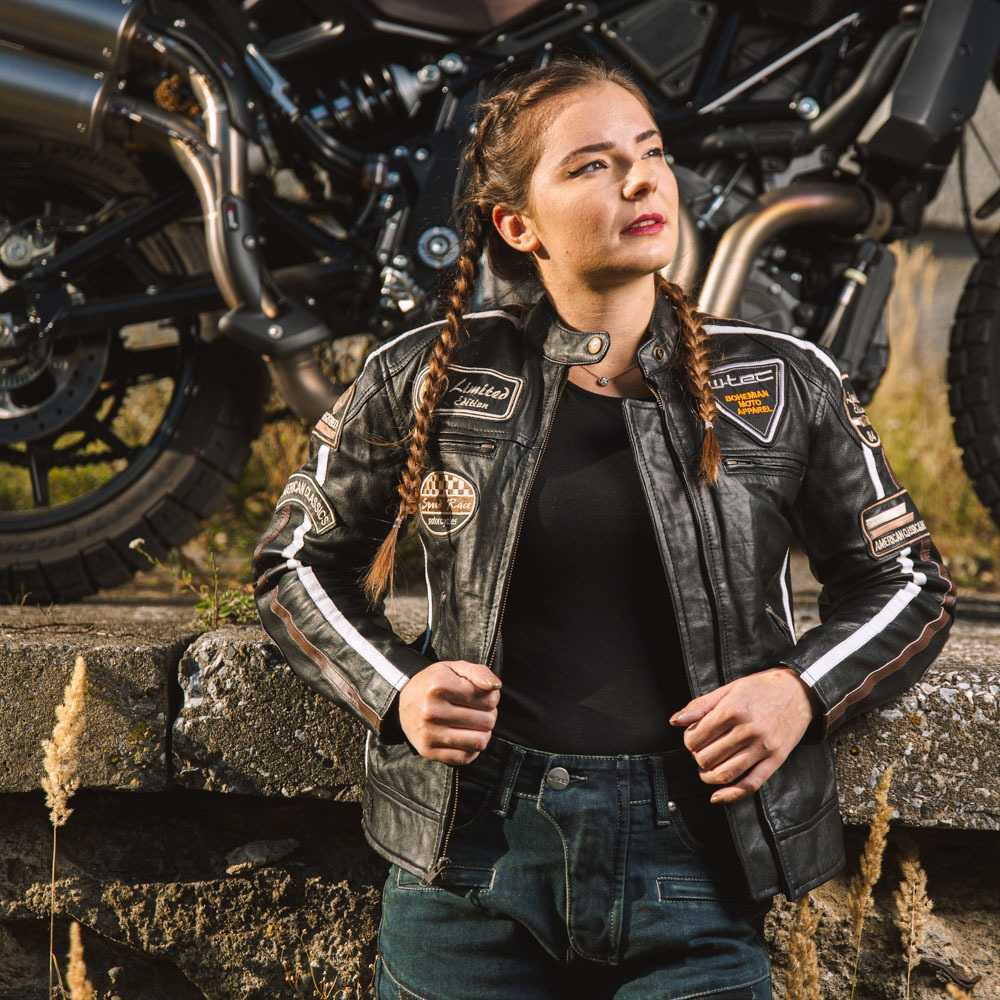 Moteriški moto džinsai W-TEC Bolftyna