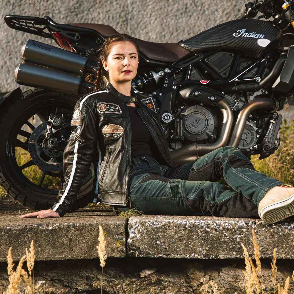 Moteriški moto džinsai W-TEC Bolftyna