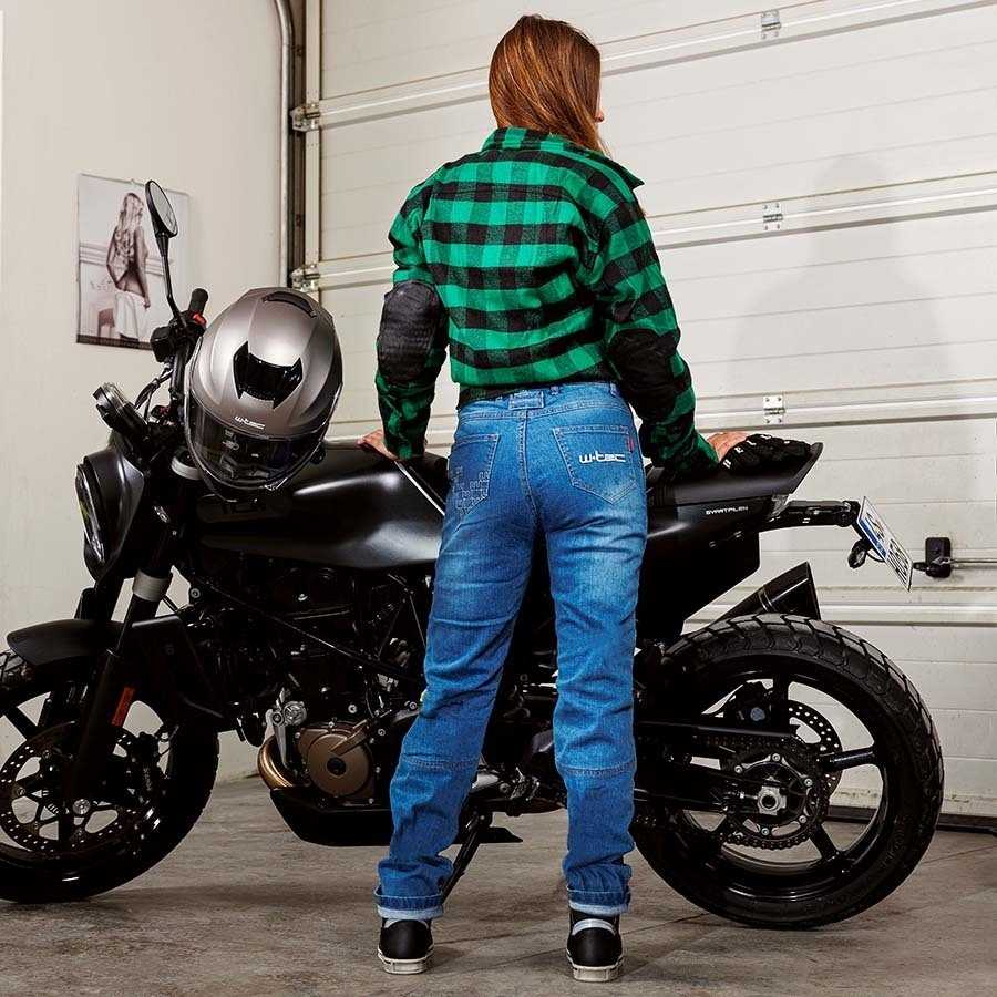 Moteriški moto džinsai W-TEC GoralCE