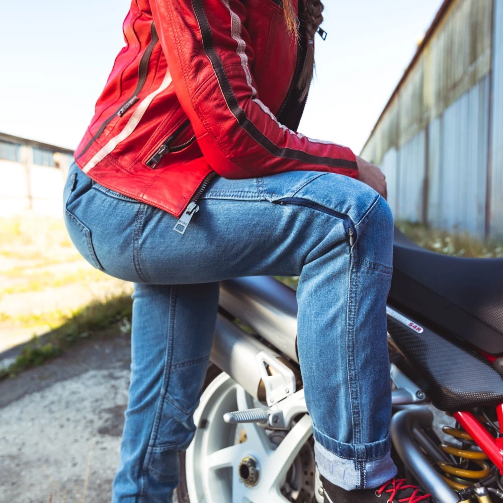 Moteriški moto džinsai W-TEC Lustipa
