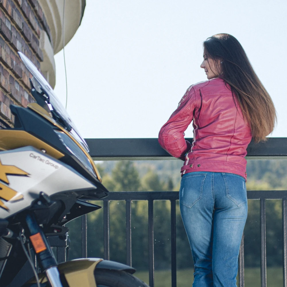 Moteriški moto džinsai W-TEC Panimali