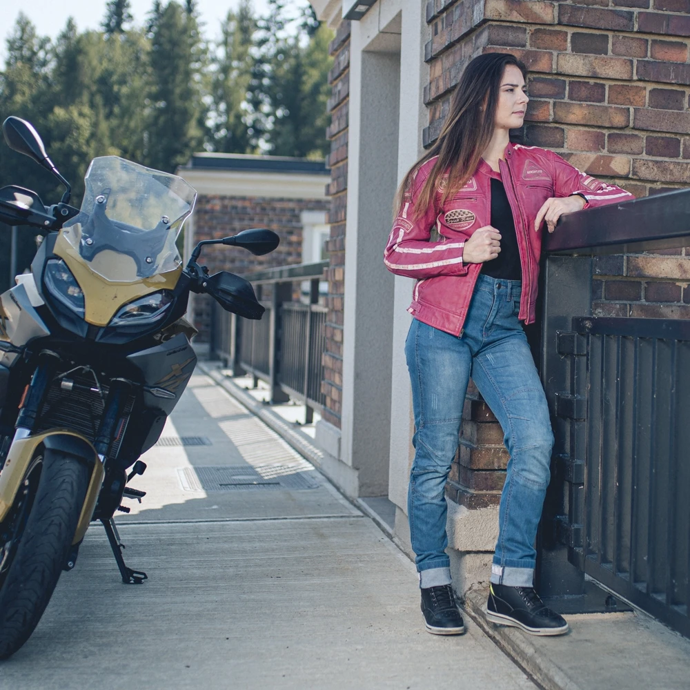 Moteriški moto džinsai W-TEC Panimali