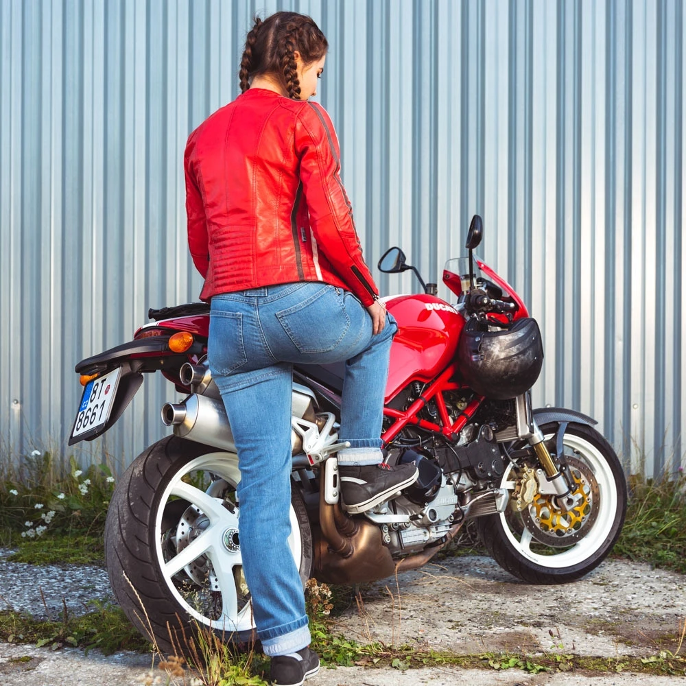Moteriški moto džinsai W-TEC Panimali