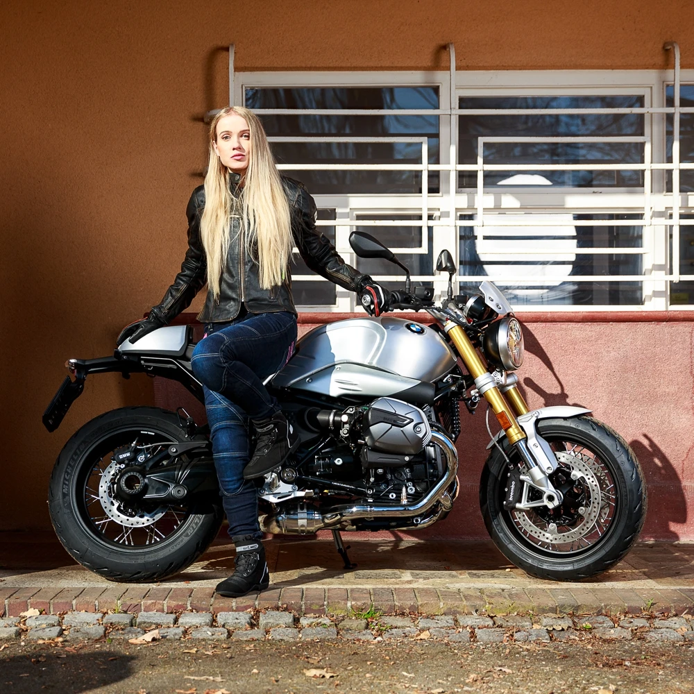 Moteriški moto džinsai W-TEC Rafael