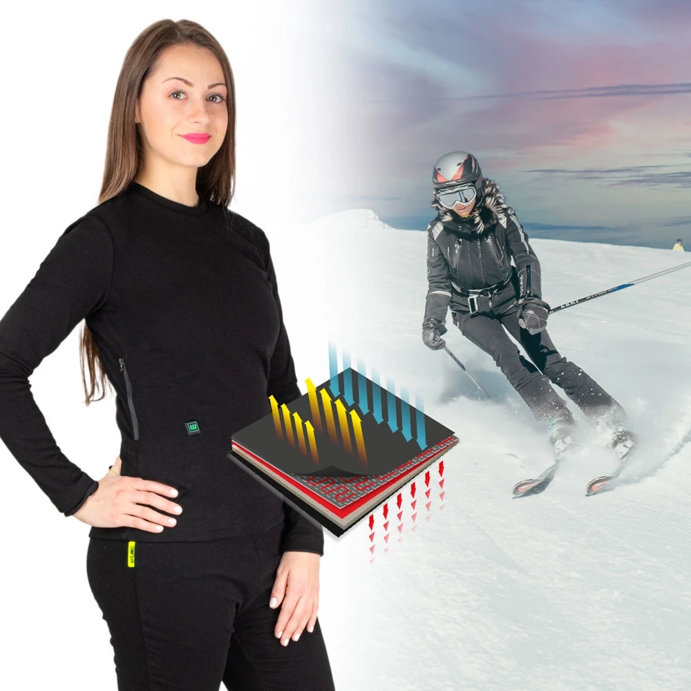 Moteriški šildomi marškinėliai W-TEC Insulong Lady