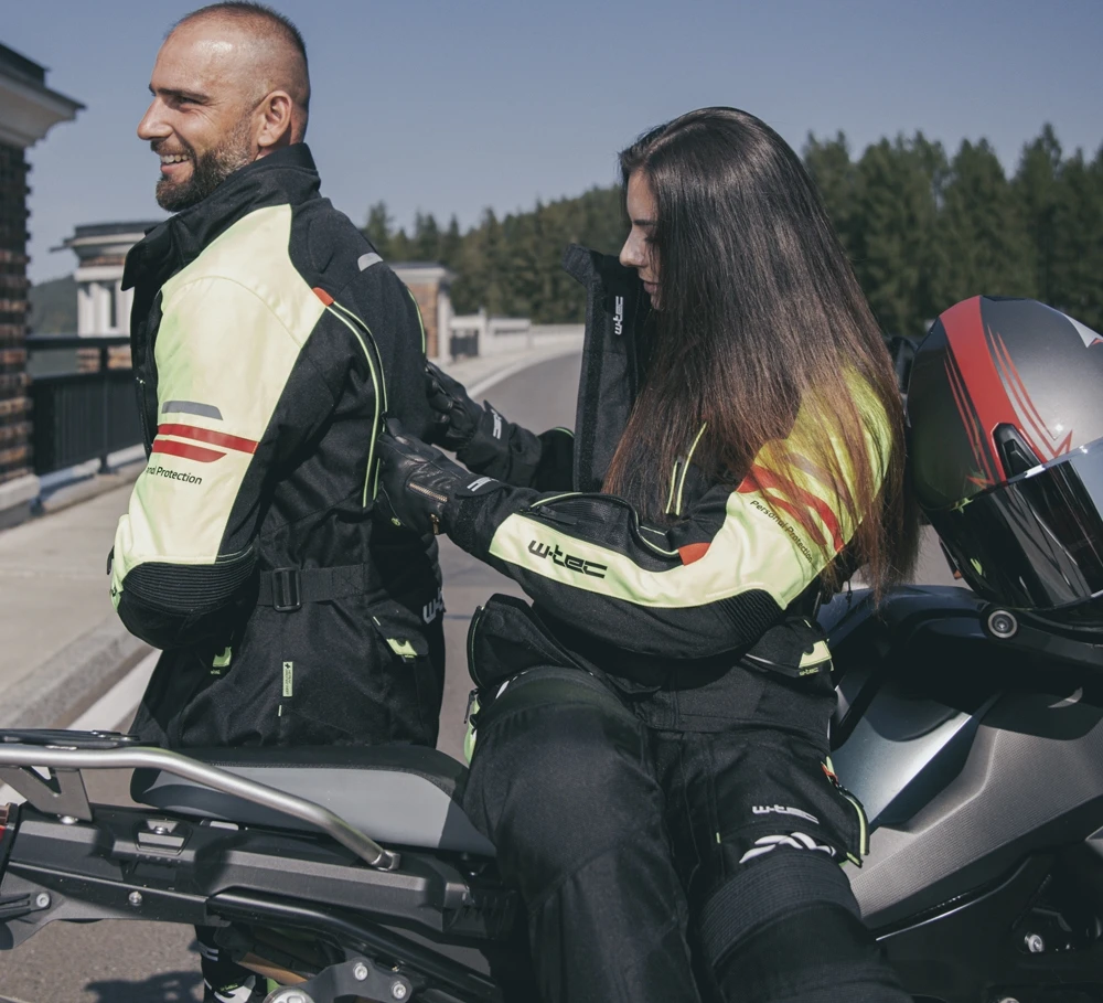 Moteriškos odinės motociklininkų pirštinės W-Tec Perchta