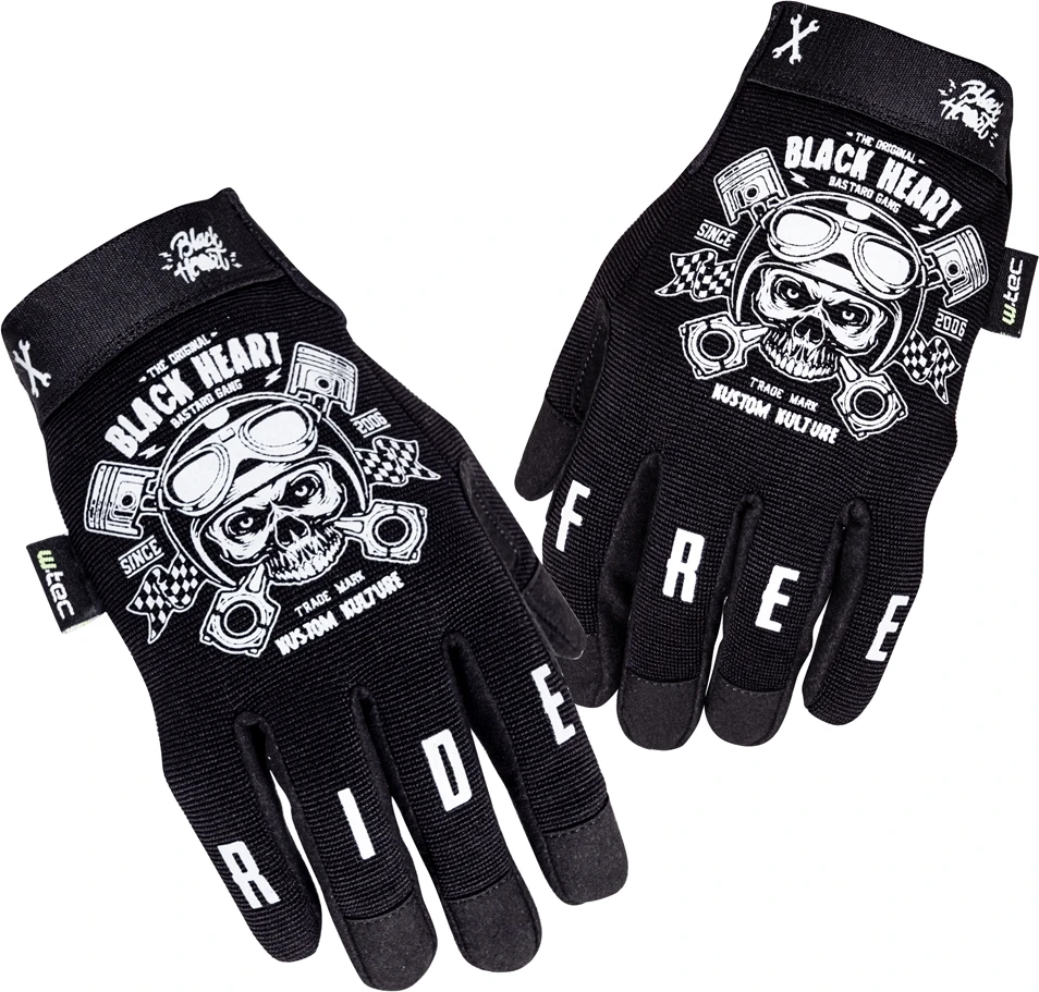 Moto pirštinės W-TEC Piston Skull