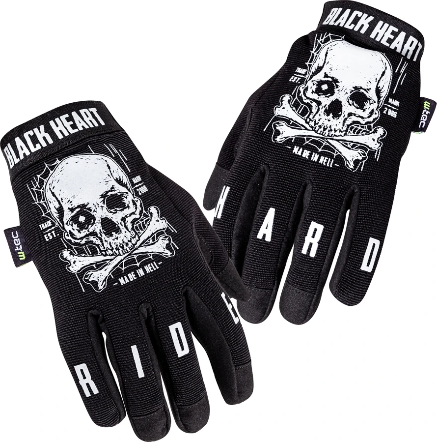 Moto pirštinės W-TEC Web Skull