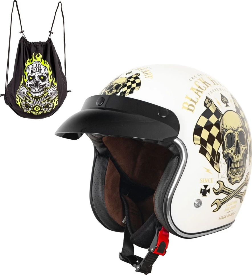 Moto šalmas W-TEC V541 Juodas Heart