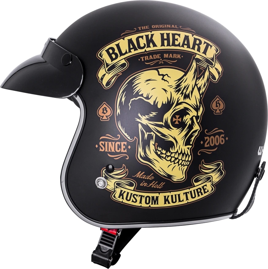 Moto šalmas W-TEC V541 Juodas Heart