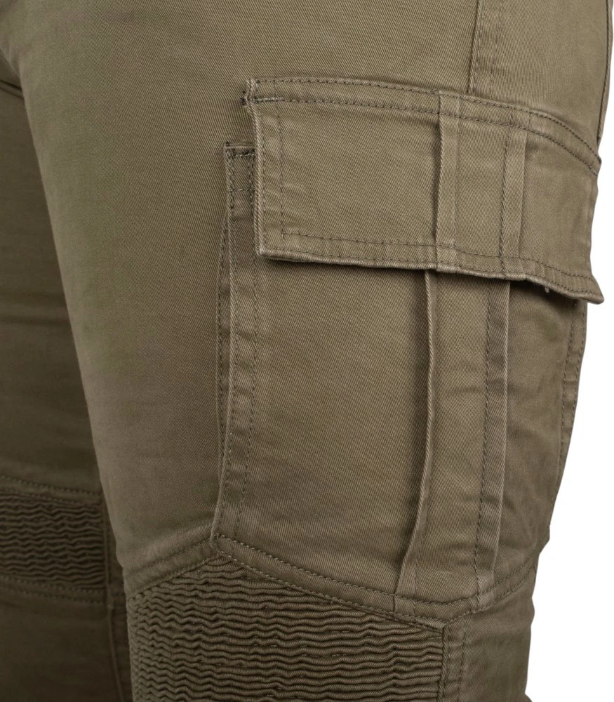 Motociklininko džinsai W-TEC Wallbridge Olive