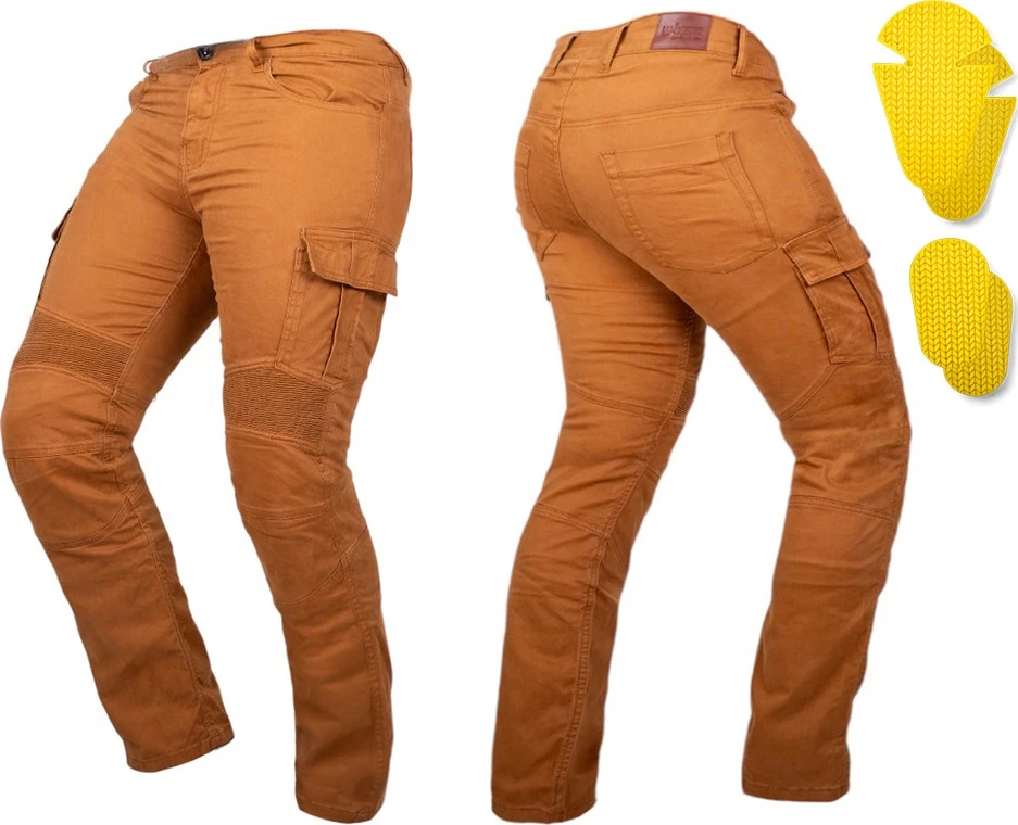 Motociklininkų džinsai W-TEC Wallbridge Caramel