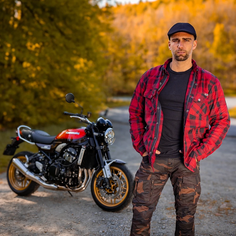 Motociklininko marškiniai BOS Lumberjack
