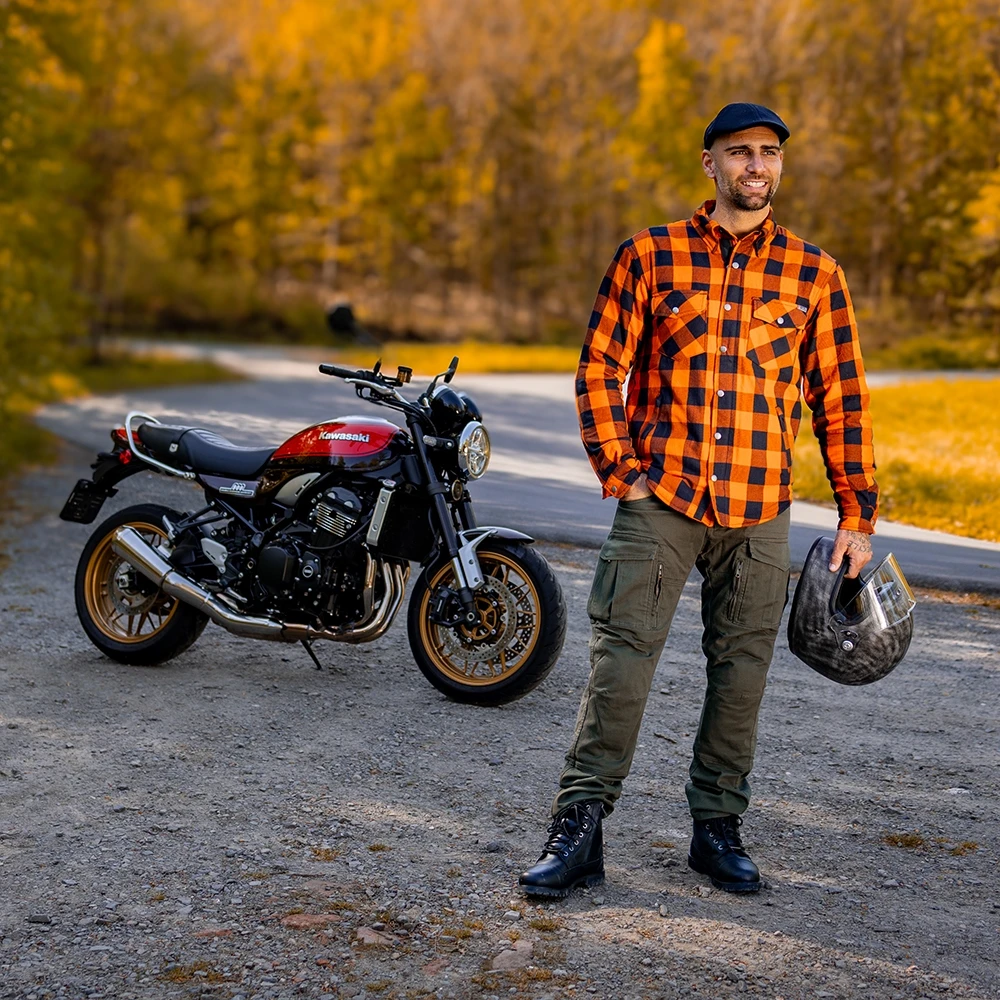 Motociklininko marškiniai BOS Lumberjack