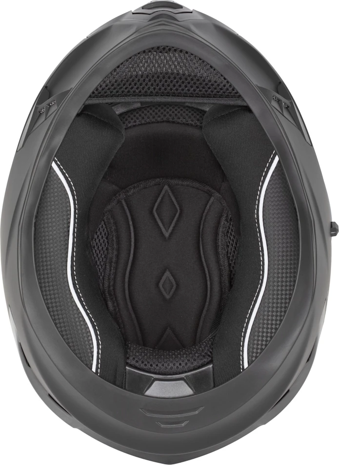 Motociklininko šalmas Cassida Orbit StriX, matinė juoda/pilka
