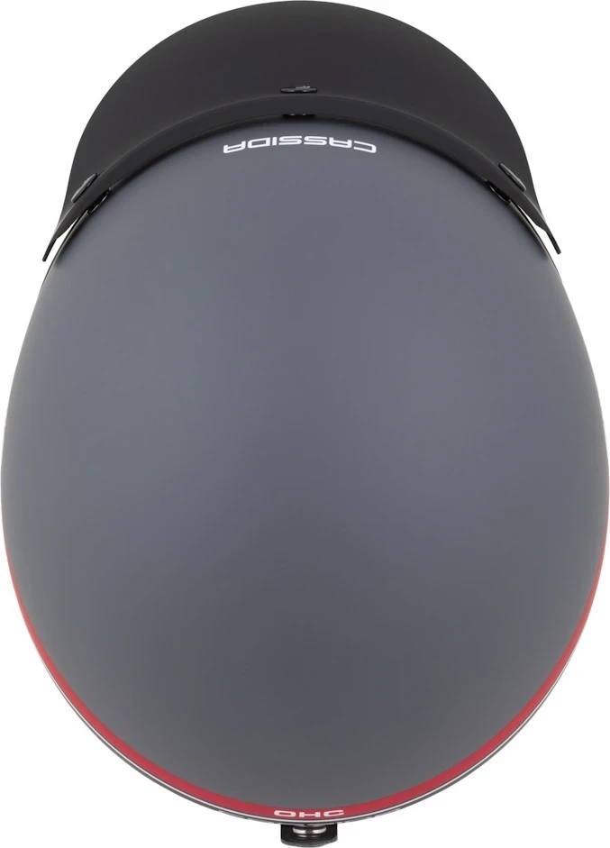 Motociklo šalmas Cassida Oxygen Jawa OHC 2.0 matinis pilkas/raudonas/juodas/baltas