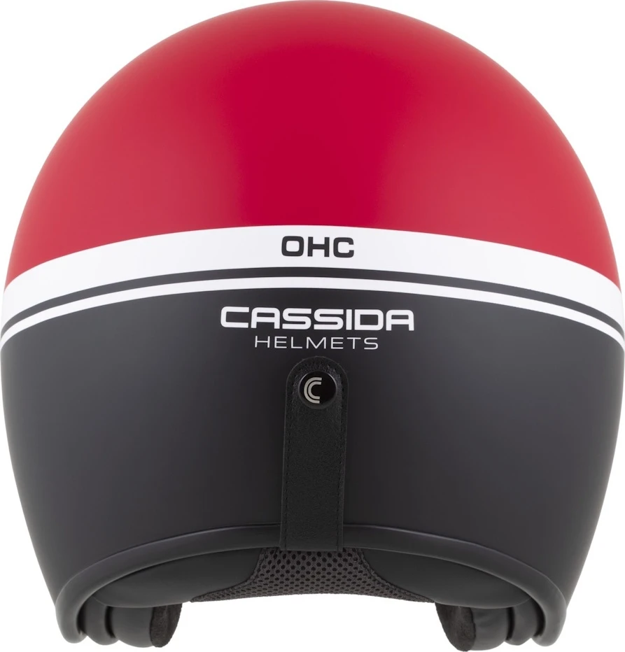 Motociklininko šalmas Cassida Oxygen Jawa OHC 2.0 matinė raudona/juoda/balta