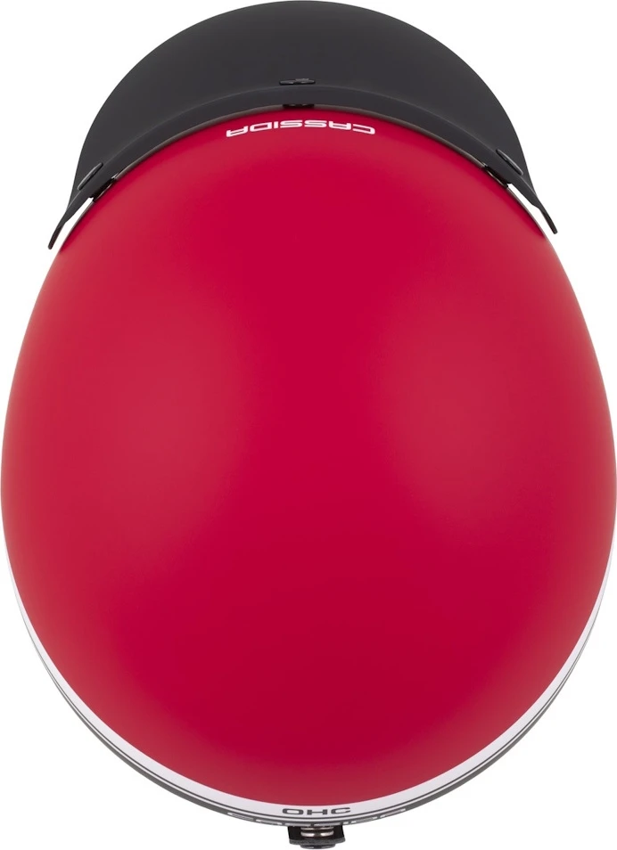 Motociklininko šalmas Cassida Oxygen Jawa OHC 2.0 matinė raudona/juoda/balta