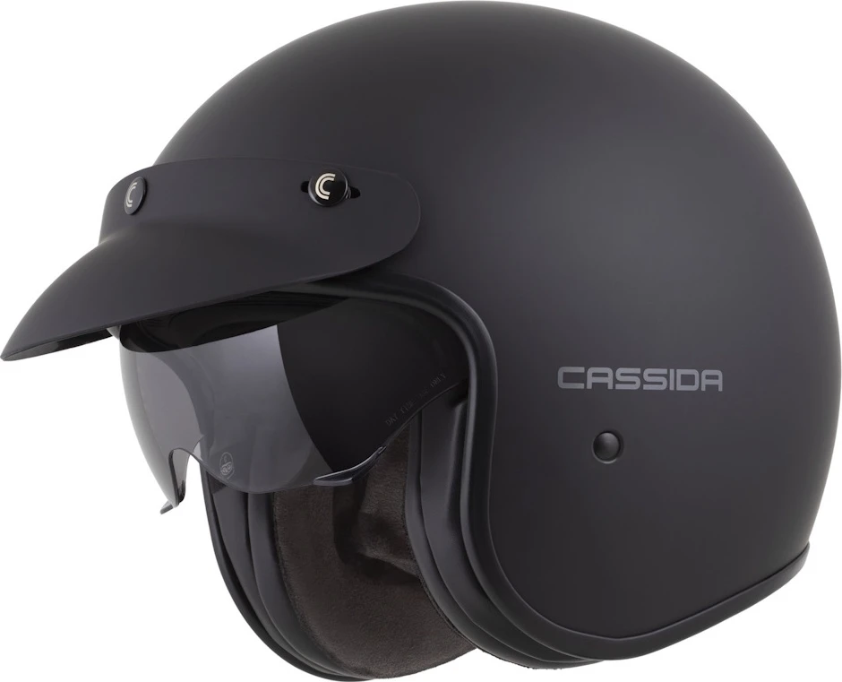Motociklo šalmas Cassida Oxygen Solid 2.0 matinė juoda/tamsiai pilka