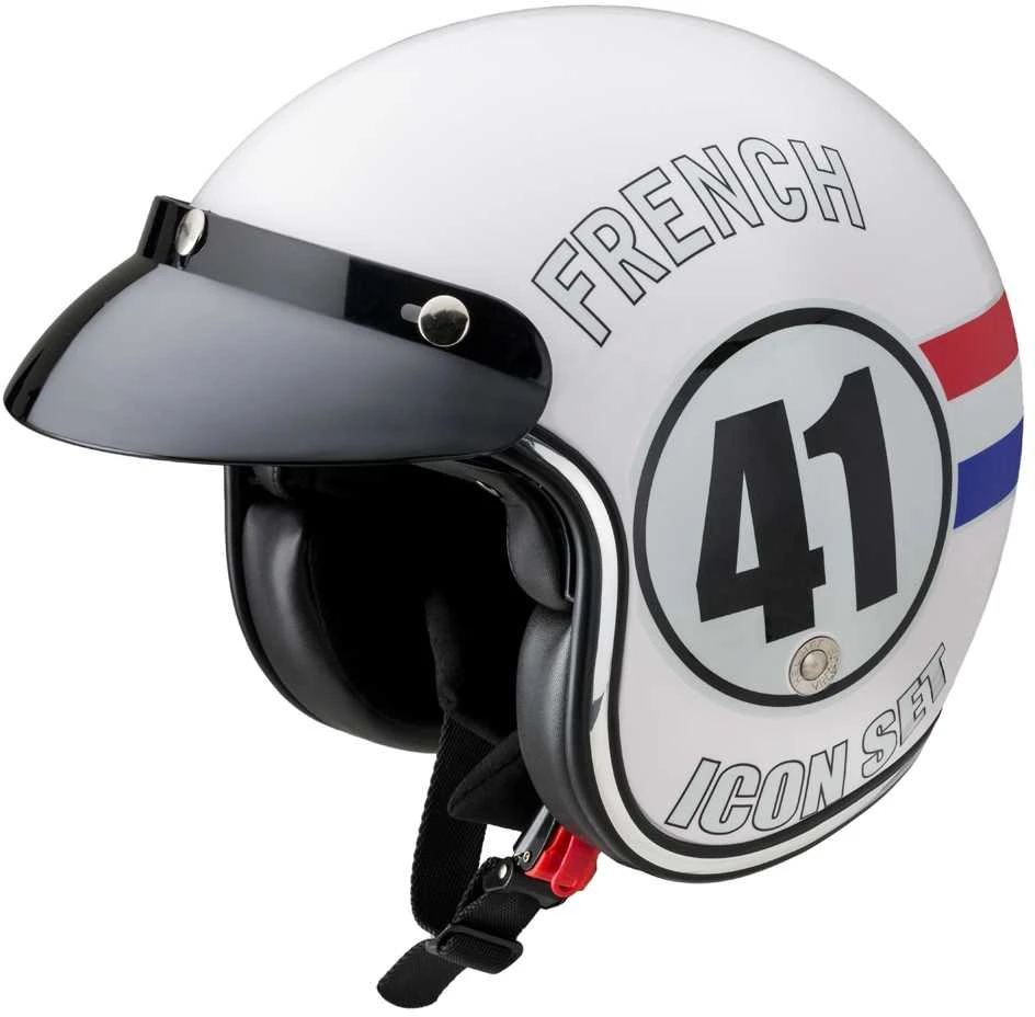 Motociklininko šalmas W-TEC Café Racer - Juodas S(55-56)