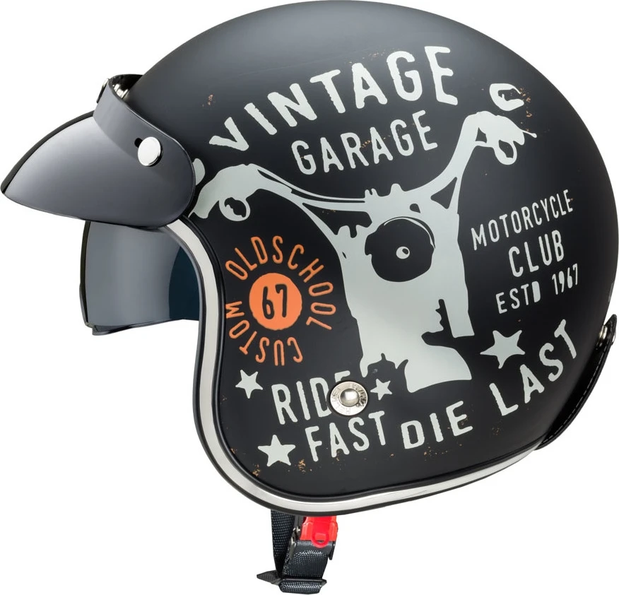 Motociklininko šalmas W-TEC Café Racer