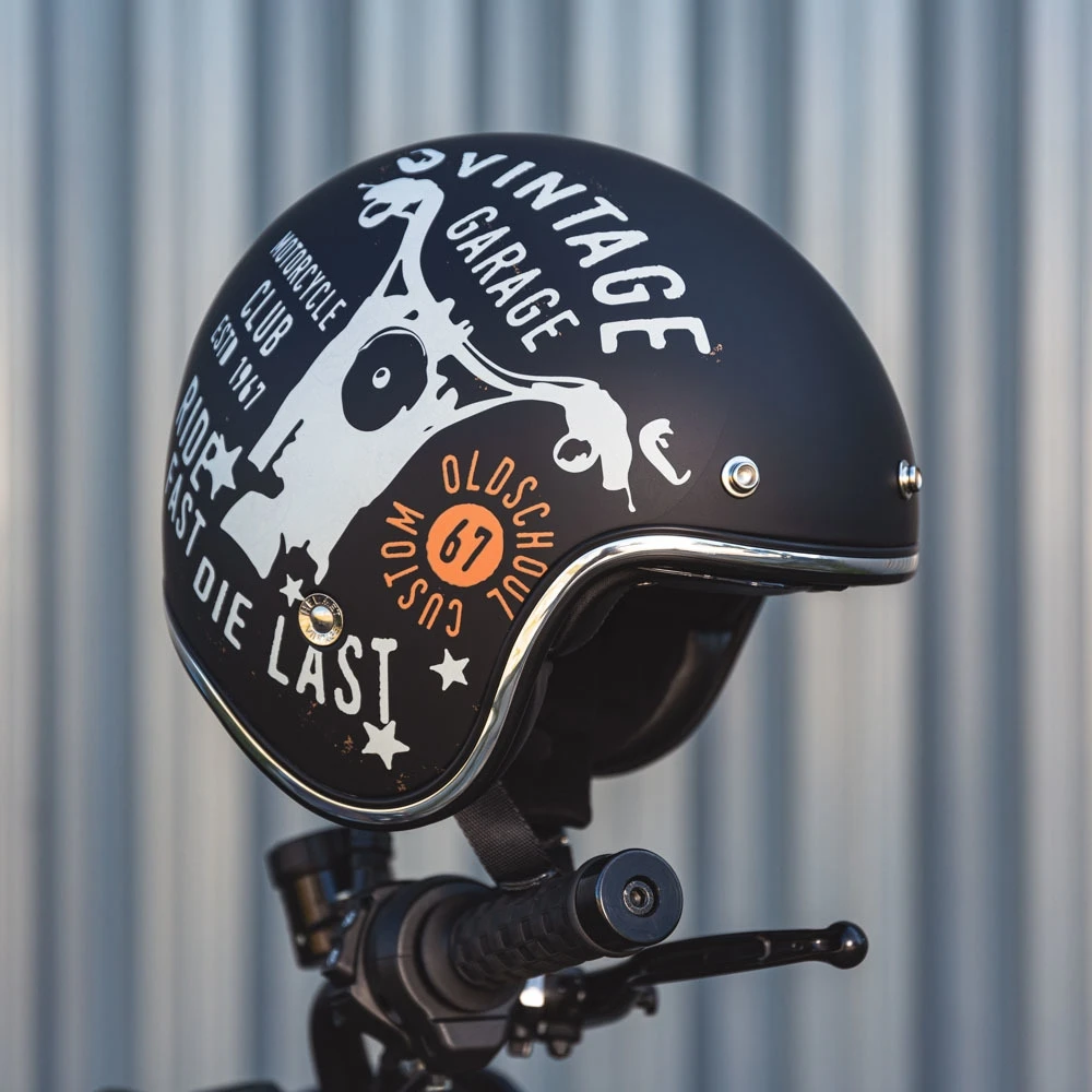 Motociklininko šalmas W-TEC Café Racer
