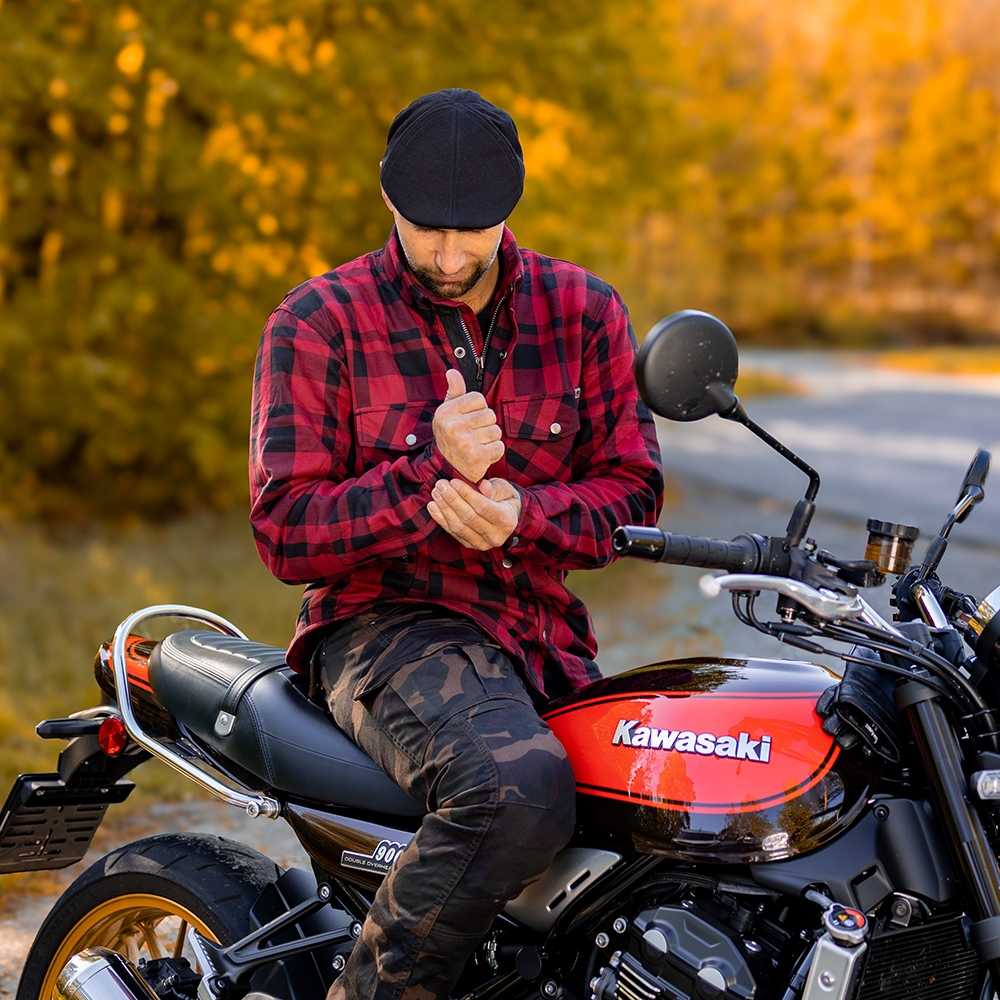 Motociklo marškinėliai BOS Lumberjack