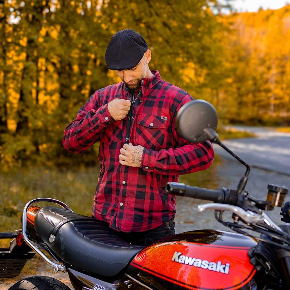 Motociklo marškinėliai BOS Lumberjack
