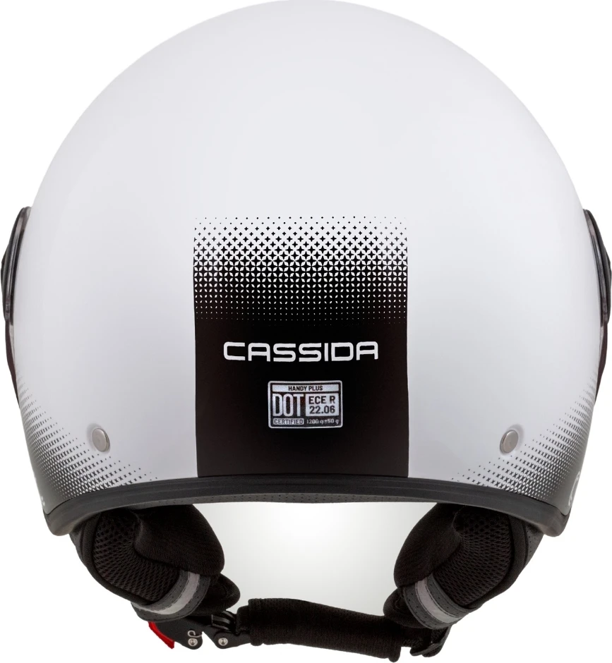 Motociklo šalmas Cassida Handy Plus baltas/juodas