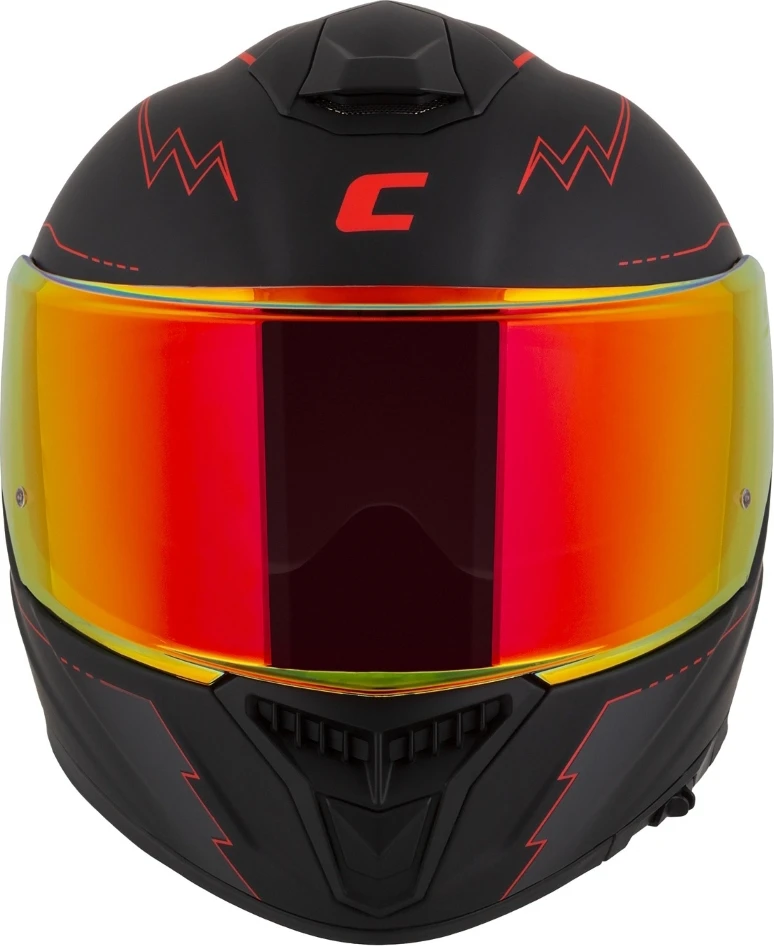 Motociklo šalmas Cassida Integral GT 2.1 Flash matinė juoda / metalinė raudona / tamsiai pilka