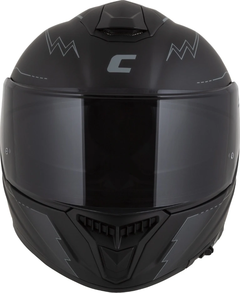 Motociklo šalmas Cassida Integral GT 2.1 Flash, matinė juoda / tamsiai pilka