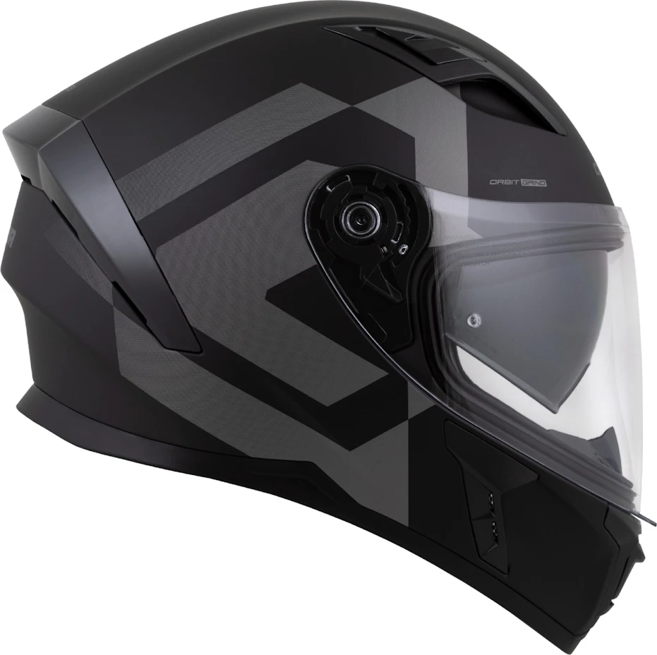 Motociklo šalmas Cassida Orbit Grind matinis juodas/pilkas