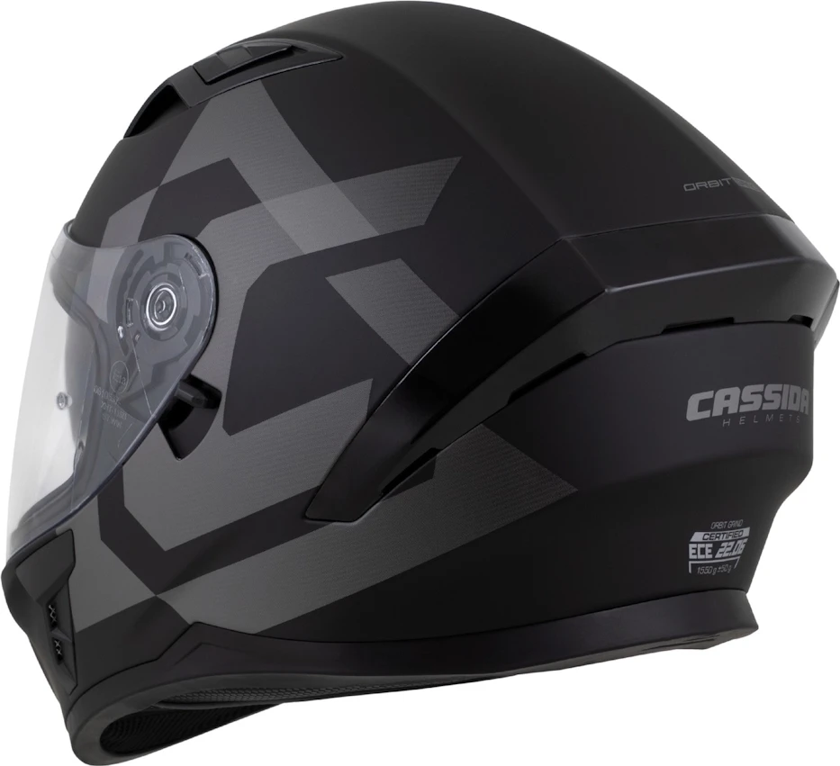 Motociklo šalmas Cassida Orbit Grind matinis juodas/pilkas