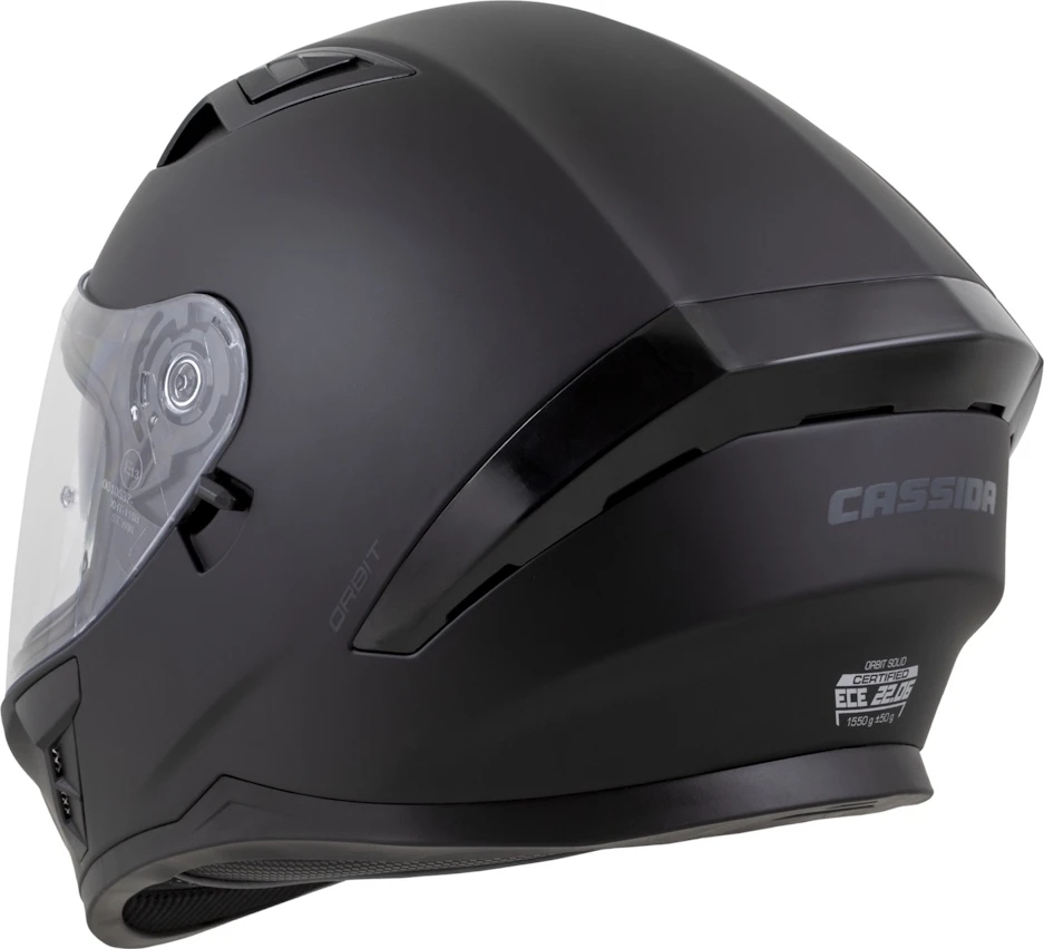Motociklo šalmas Cassida Orbit Solid matinė juoda/juoda