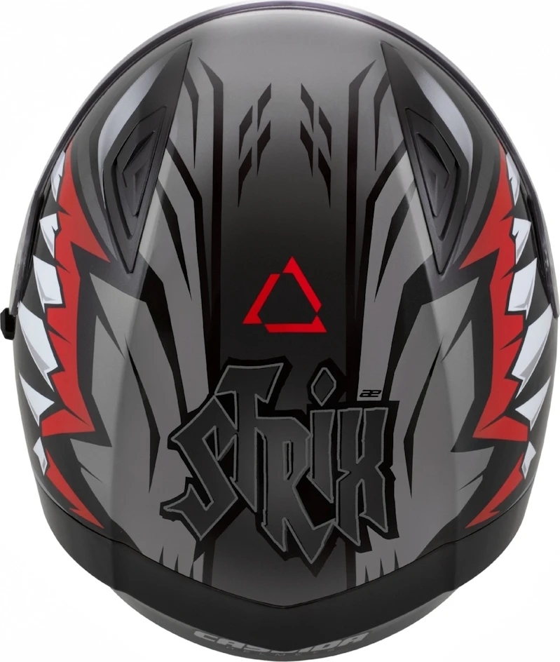Motociklo šalmas Cassida Orbit StriX raudonas/pilkas/baltas/juodas