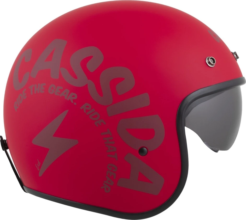 Motociklo šalmas Cassida Oxygen Gear 2.0 matinis raudonas / tamsiai raudonas 2025