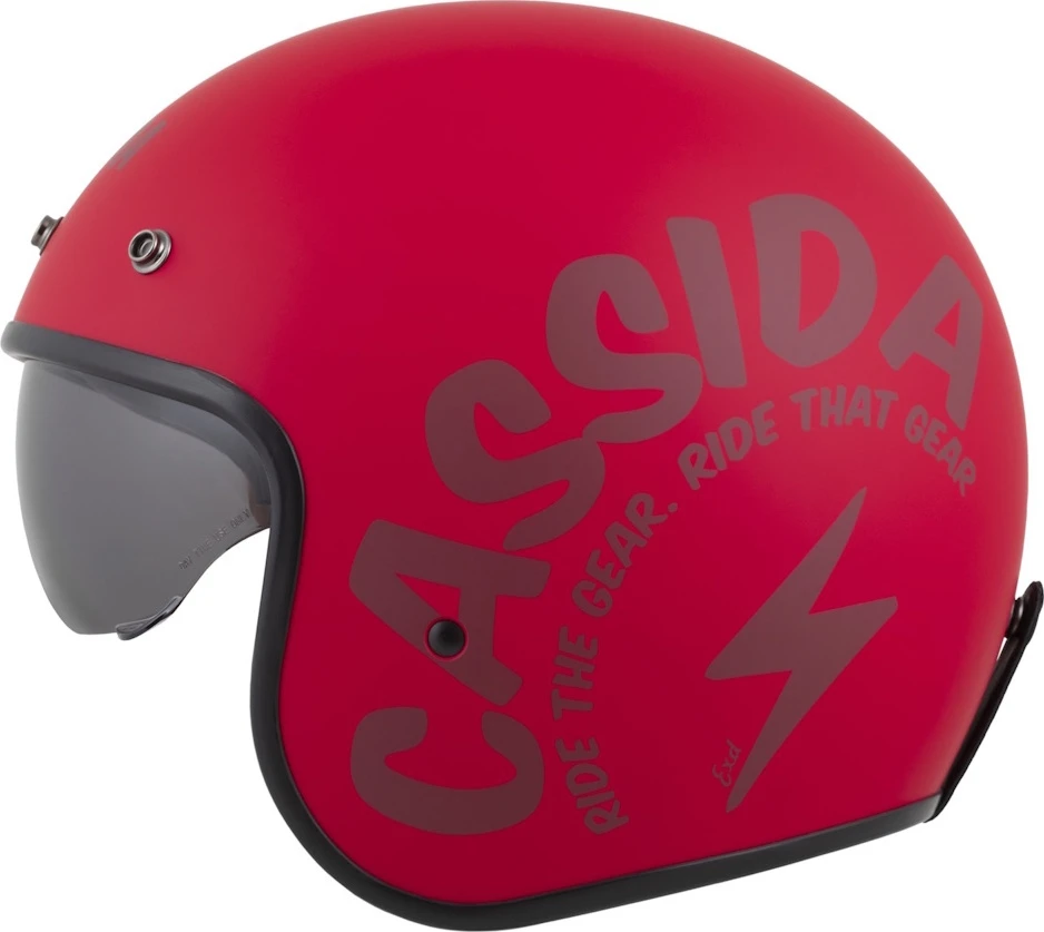 Motociklo šalmas Cassida Oxygen Gear 2.0 matinis raudonas / tamsiai raudonas 2025